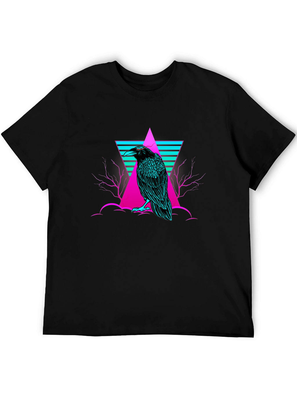 Raven T-Shirt: Cyberpunk Graphic Tee