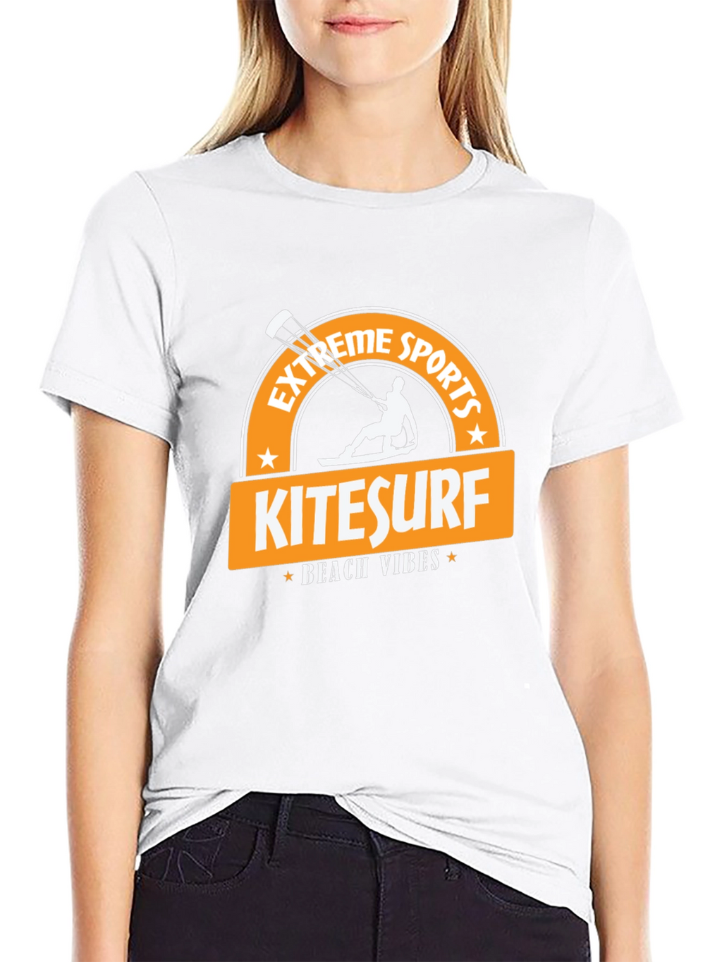 Kitesurf Beach Vibes Black T-Shirt