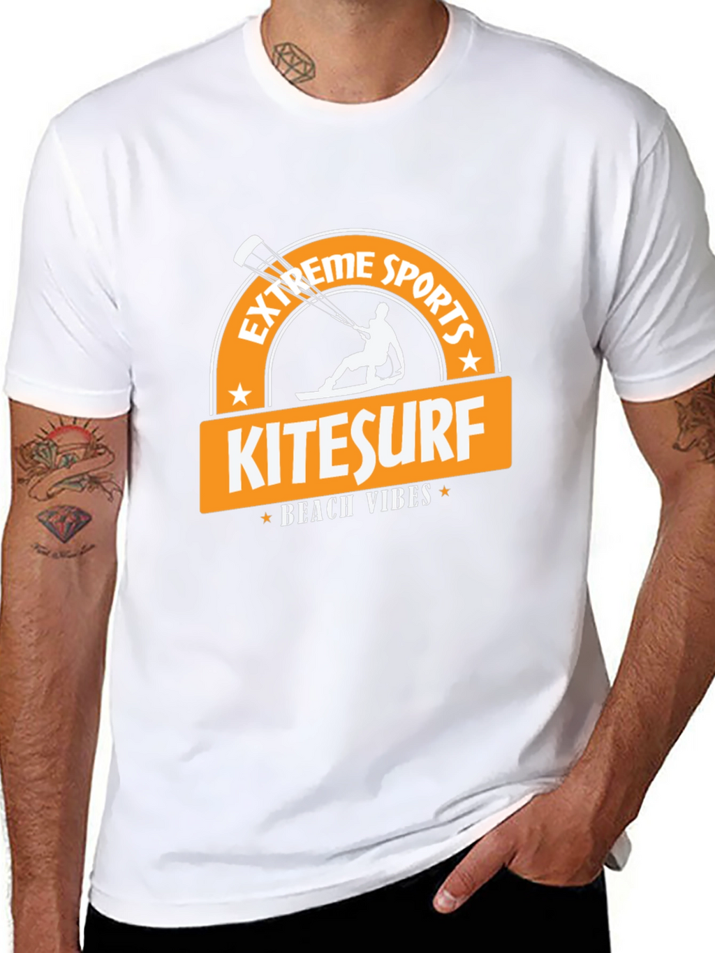 Kitesurf Beach Vibes Black T-Shirt