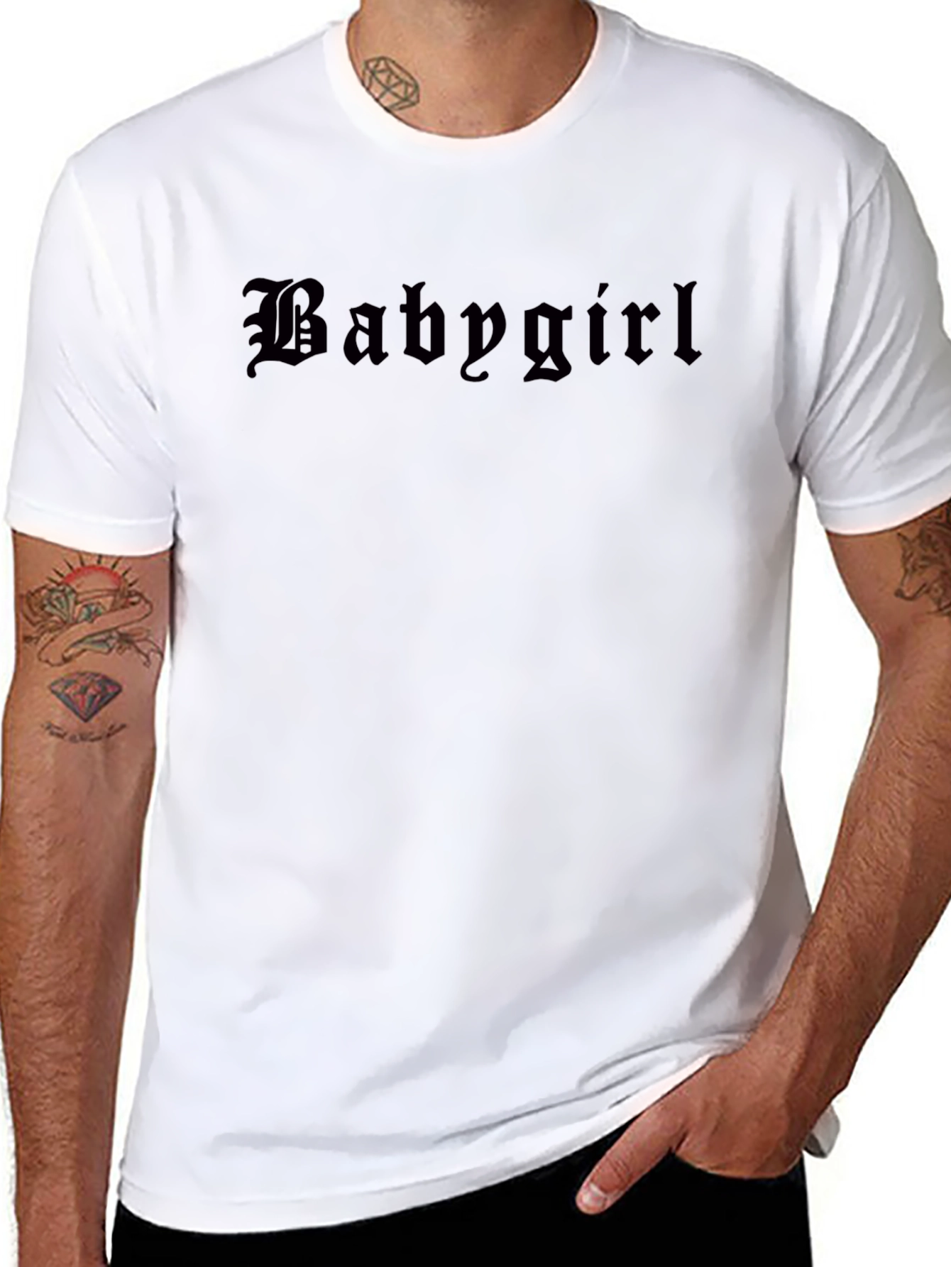 Babygirl Gothic Tee - Classic Black T-Shirt