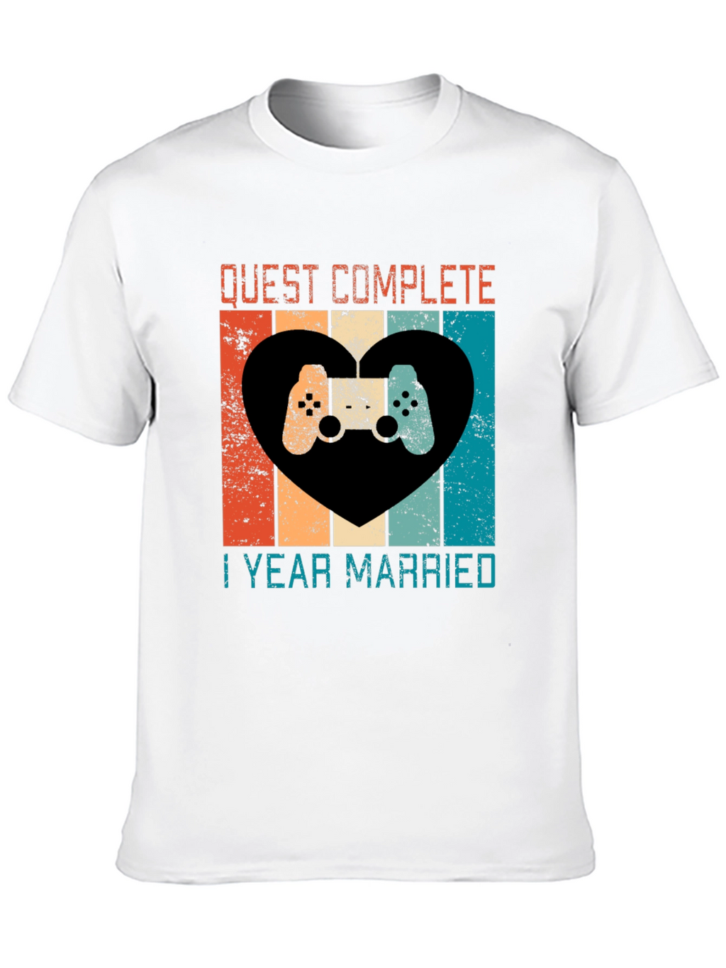 Quest Complete 1 Year Married Anniversary T-Shirt