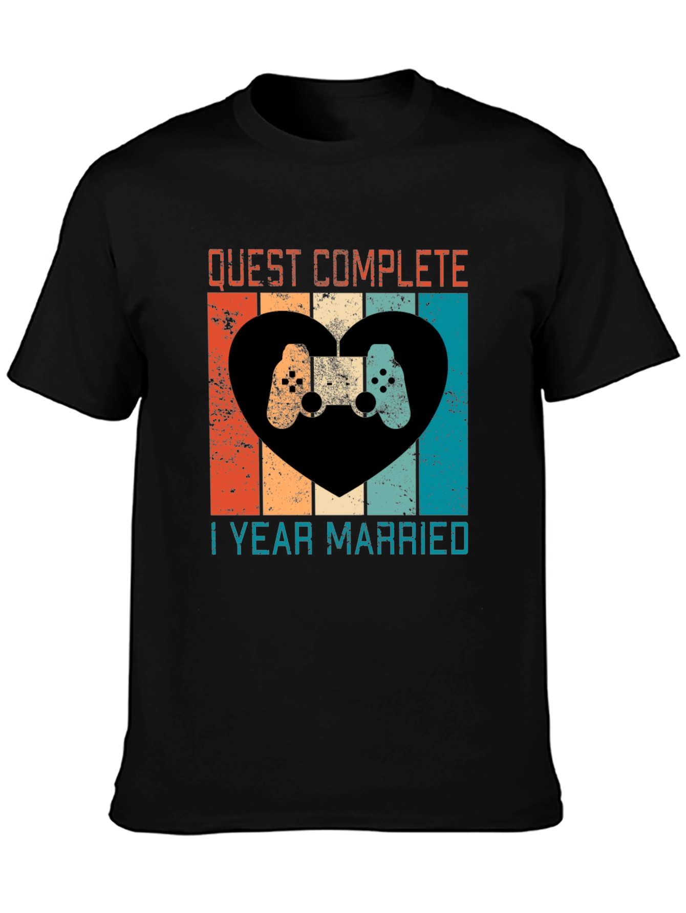 Quest Complete 1 Year Married Anniversary T-Shirt