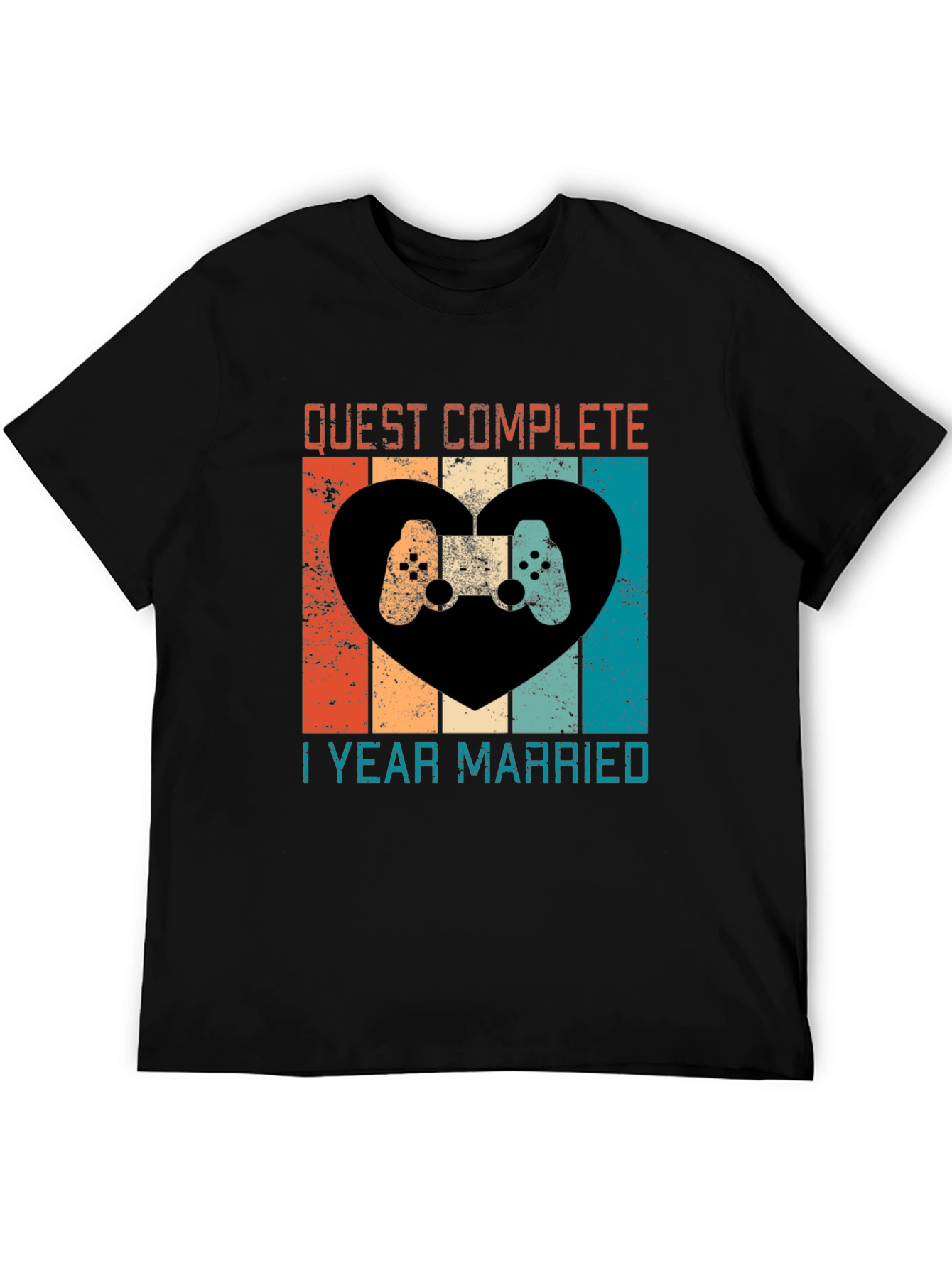 Quest Complete 1 Year Married Anniversary T-Shirt