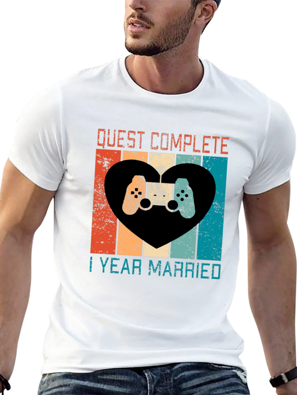 Quest Complete 1 Year Married Anniversary T-Shirt