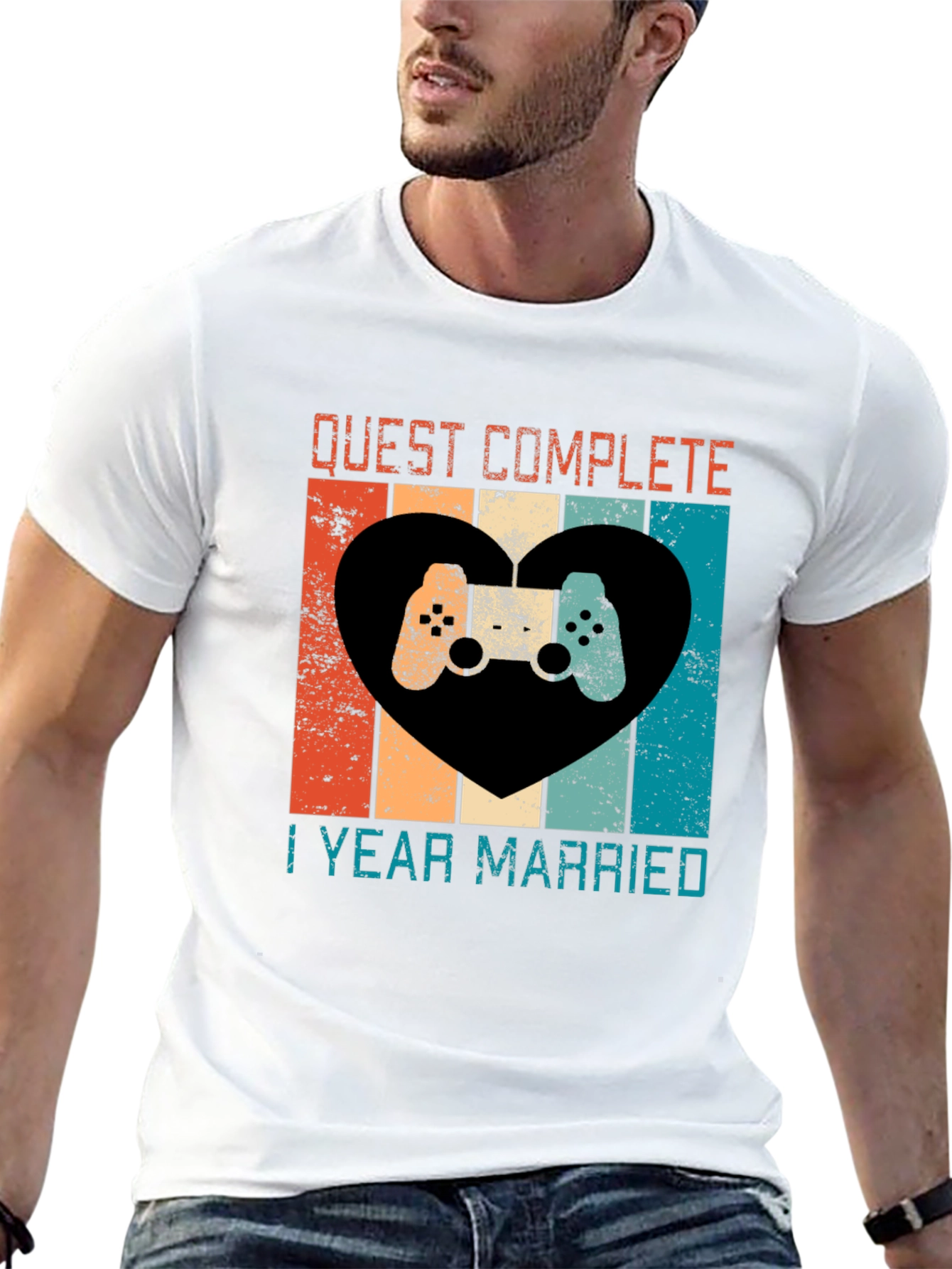 Quest Complete 1 Year Married Anniversary T-Shirt