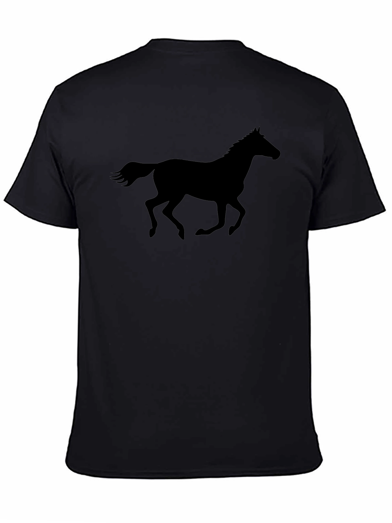 Black Horse Silhouette T-Shirt