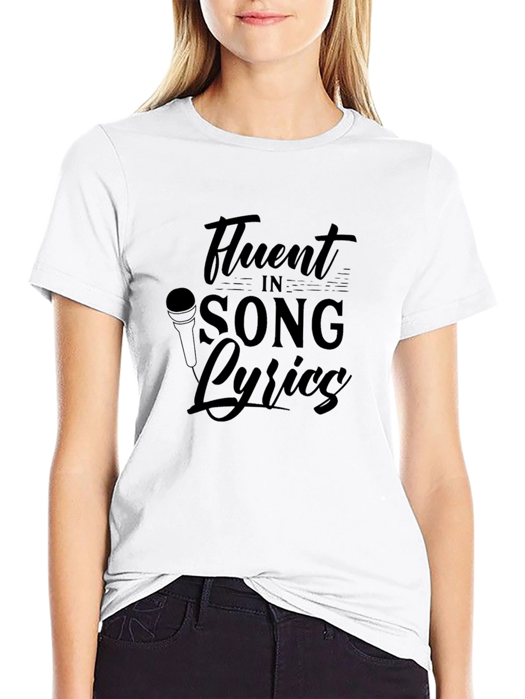 Fluent in Song Lyrics Graphic Tee