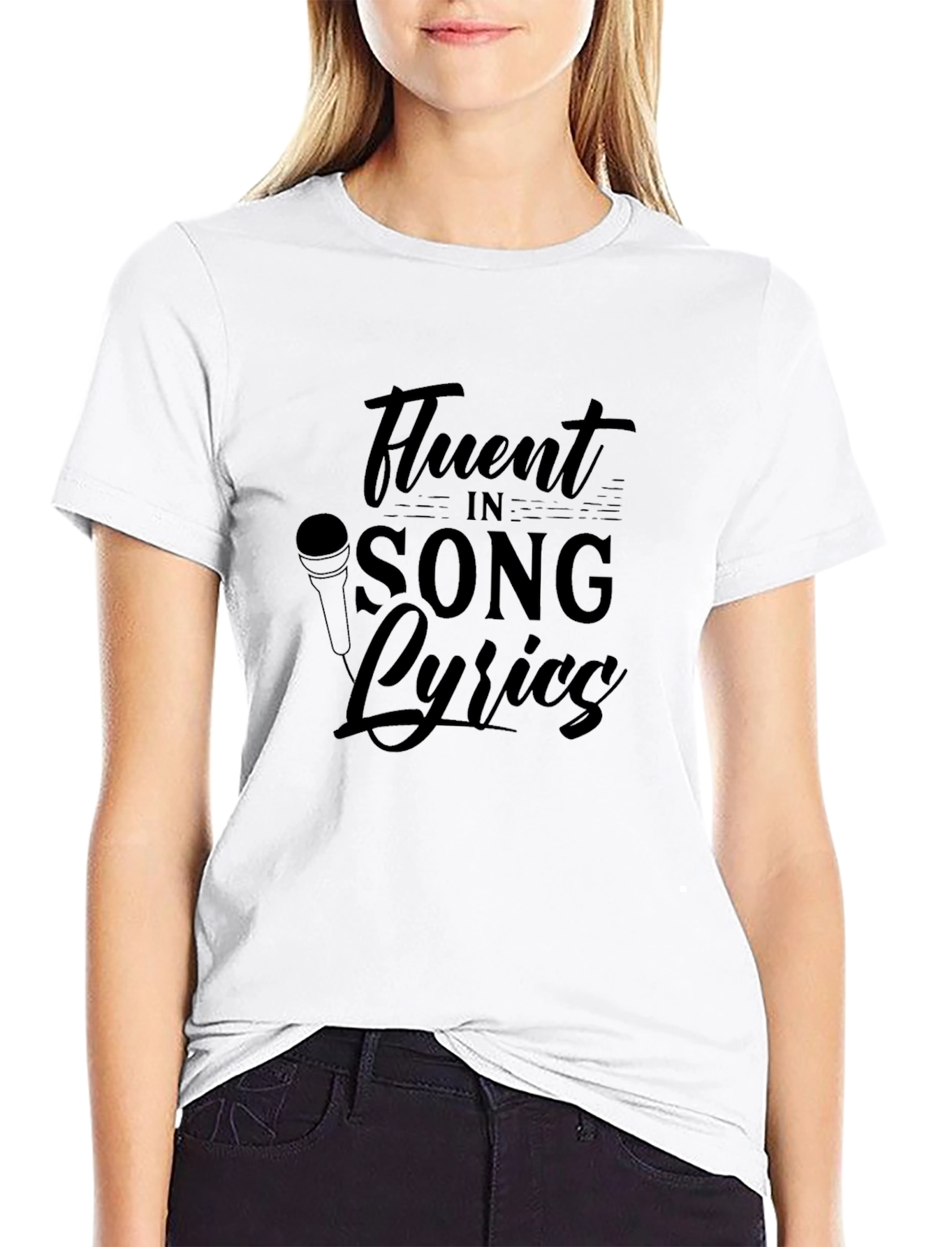 Fluent in Song Lyrics Graphic Tee