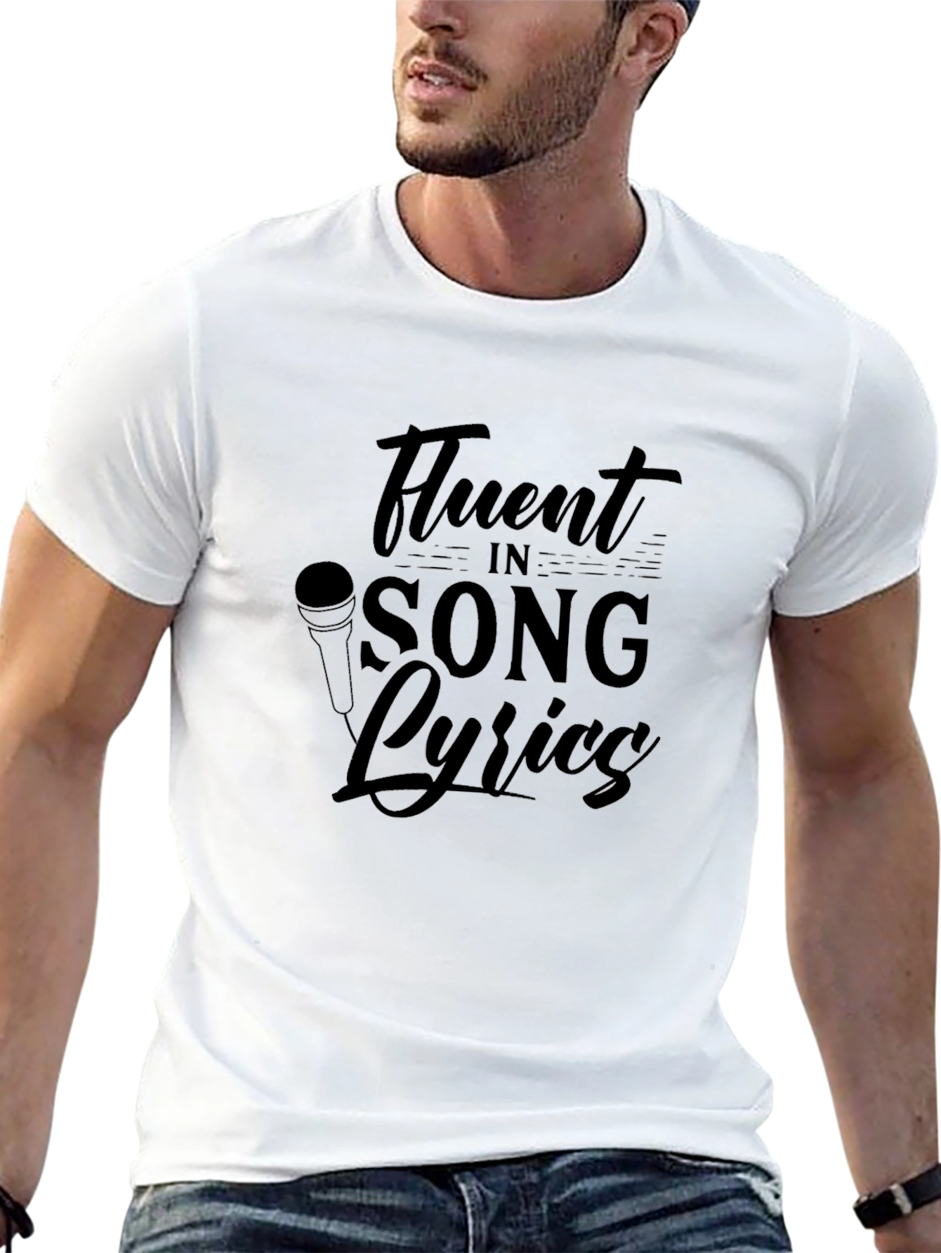 Fluent in Song Lyrics Graphic Tee
