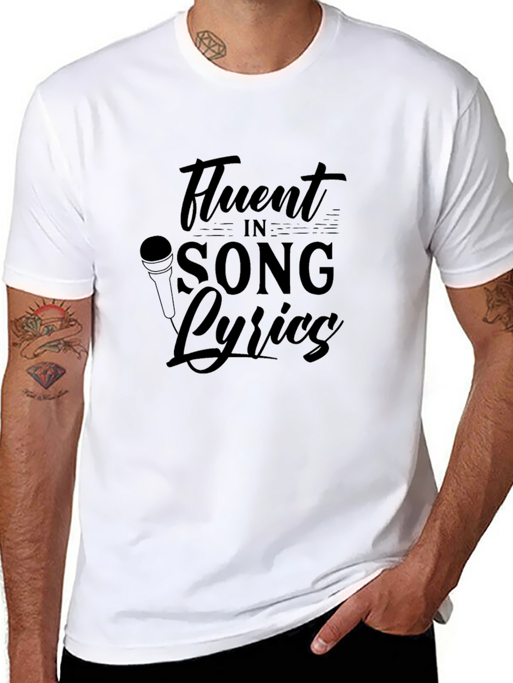Fluent in Song Lyrics Graphic Tee