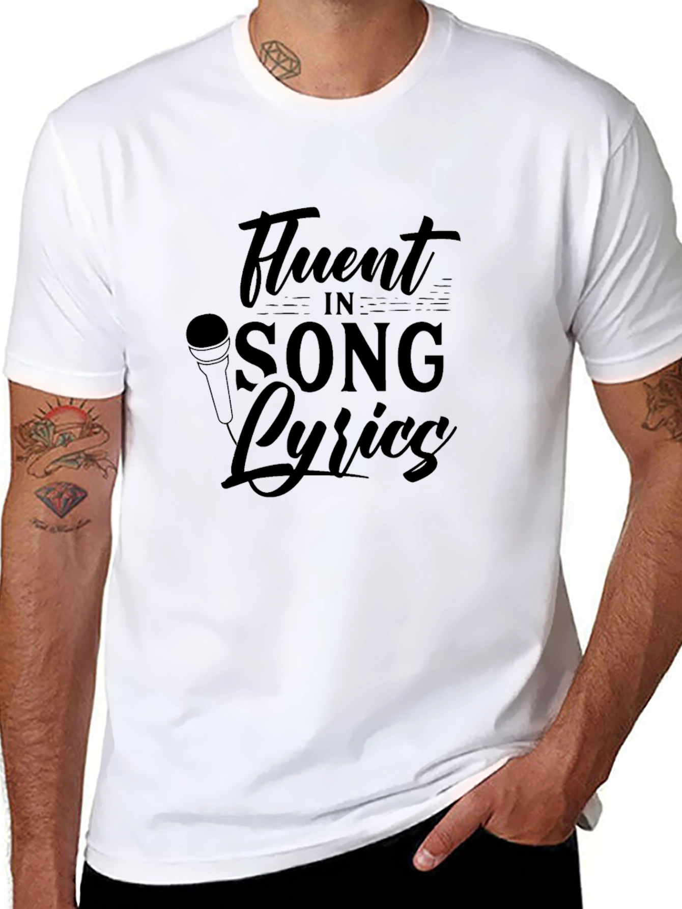 Fluent in Song Lyrics Graphic Tee