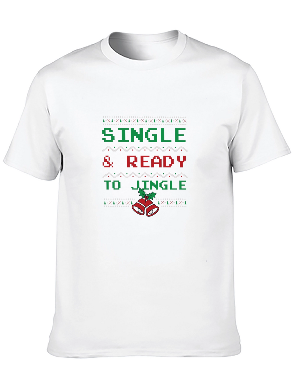 Single & Ready To Jingle Christmas Graphic Tee