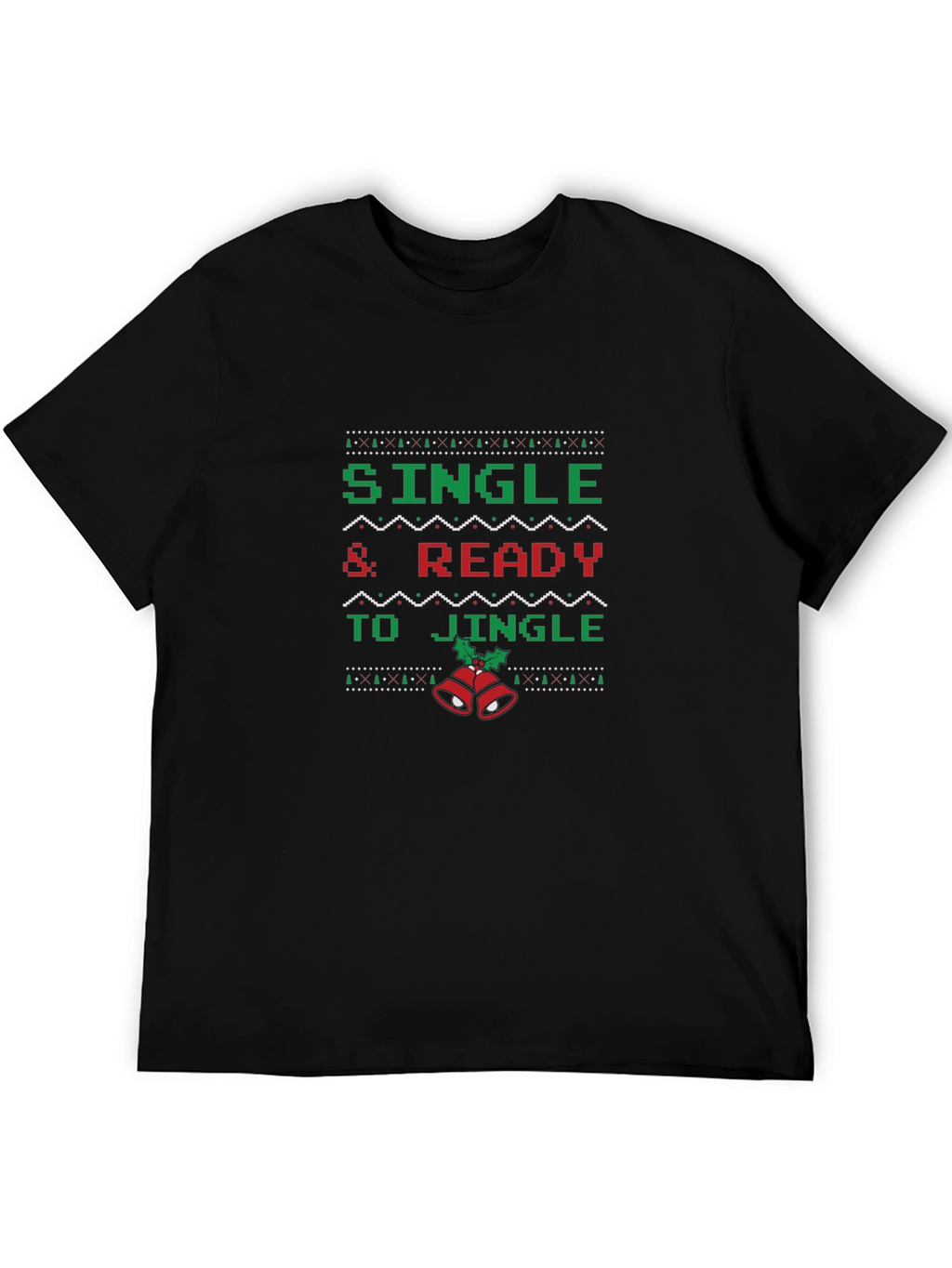 Single & Ready To Jingle Christmas Graphic Tee