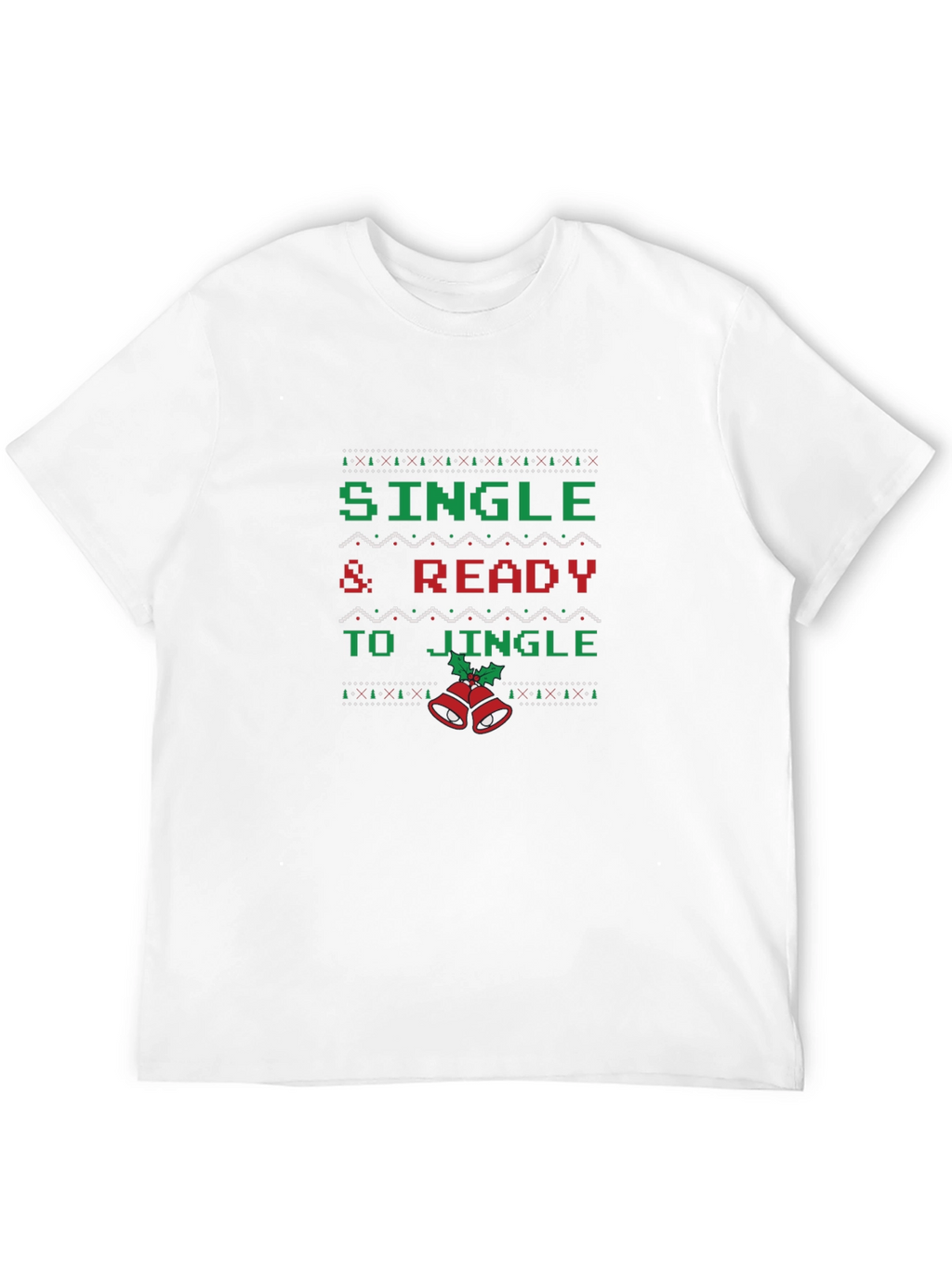 Single & Ready To Jingle Christmas Graphic Tee