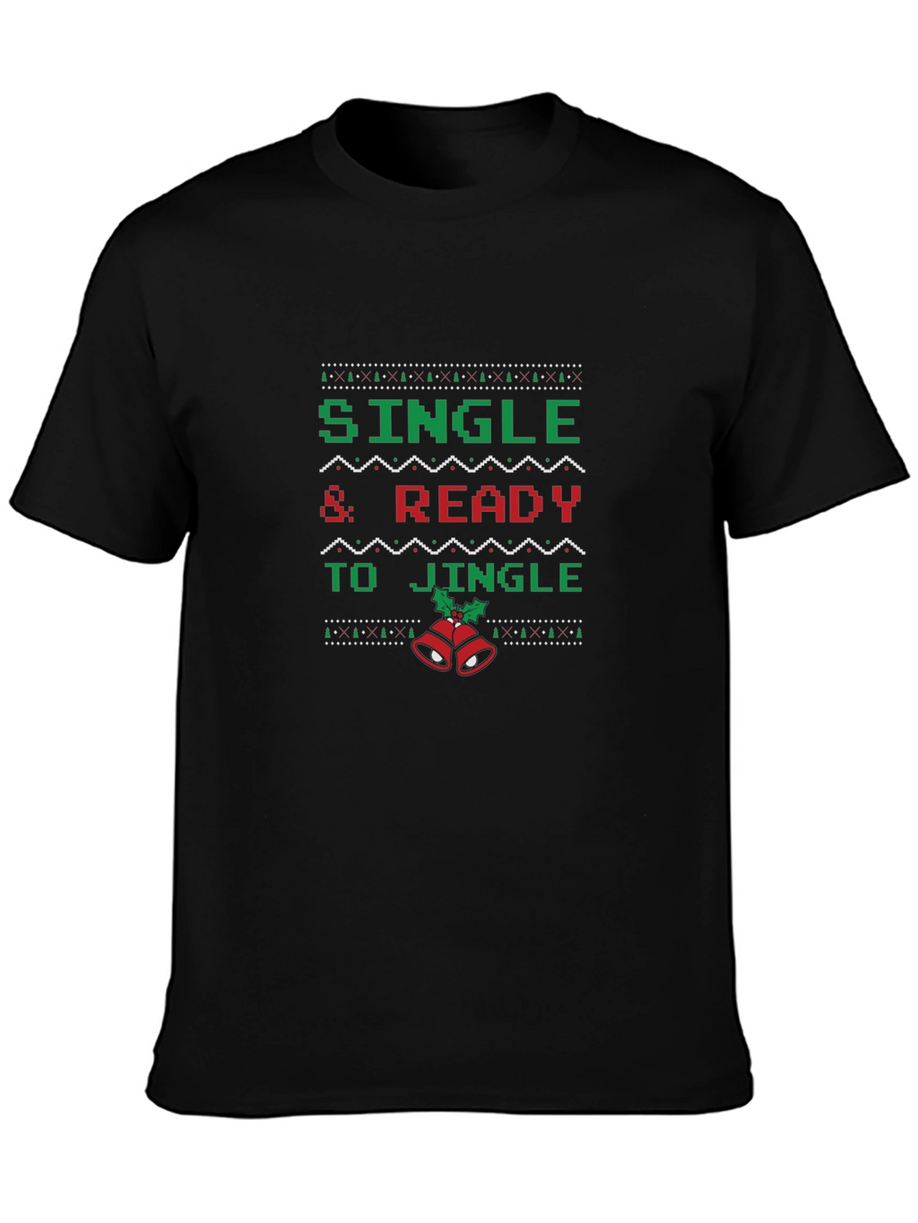 Single & Ready To Jingle Christmas Graphic Tee