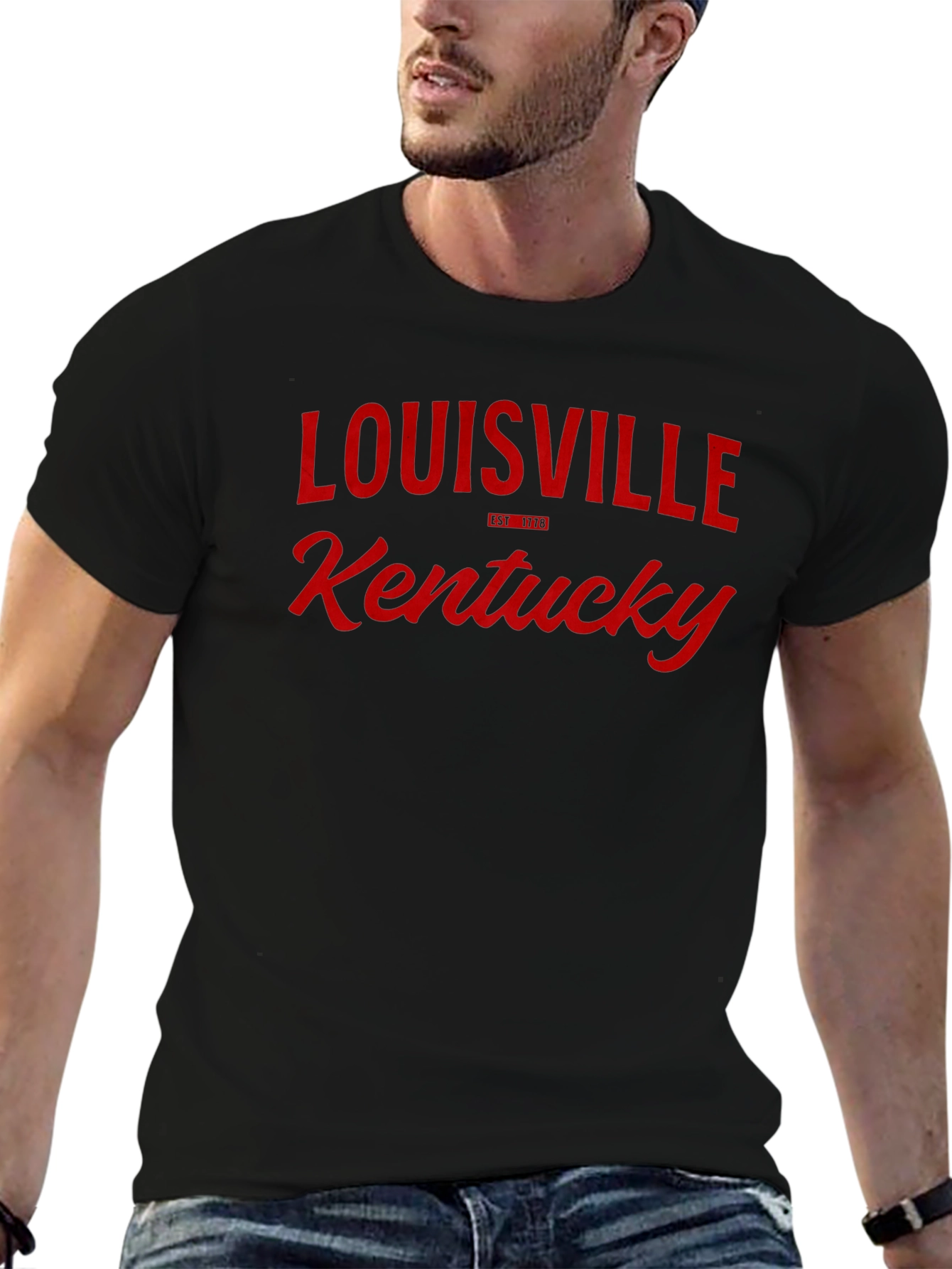 Louisville Kentucky Graphic Tee - Black