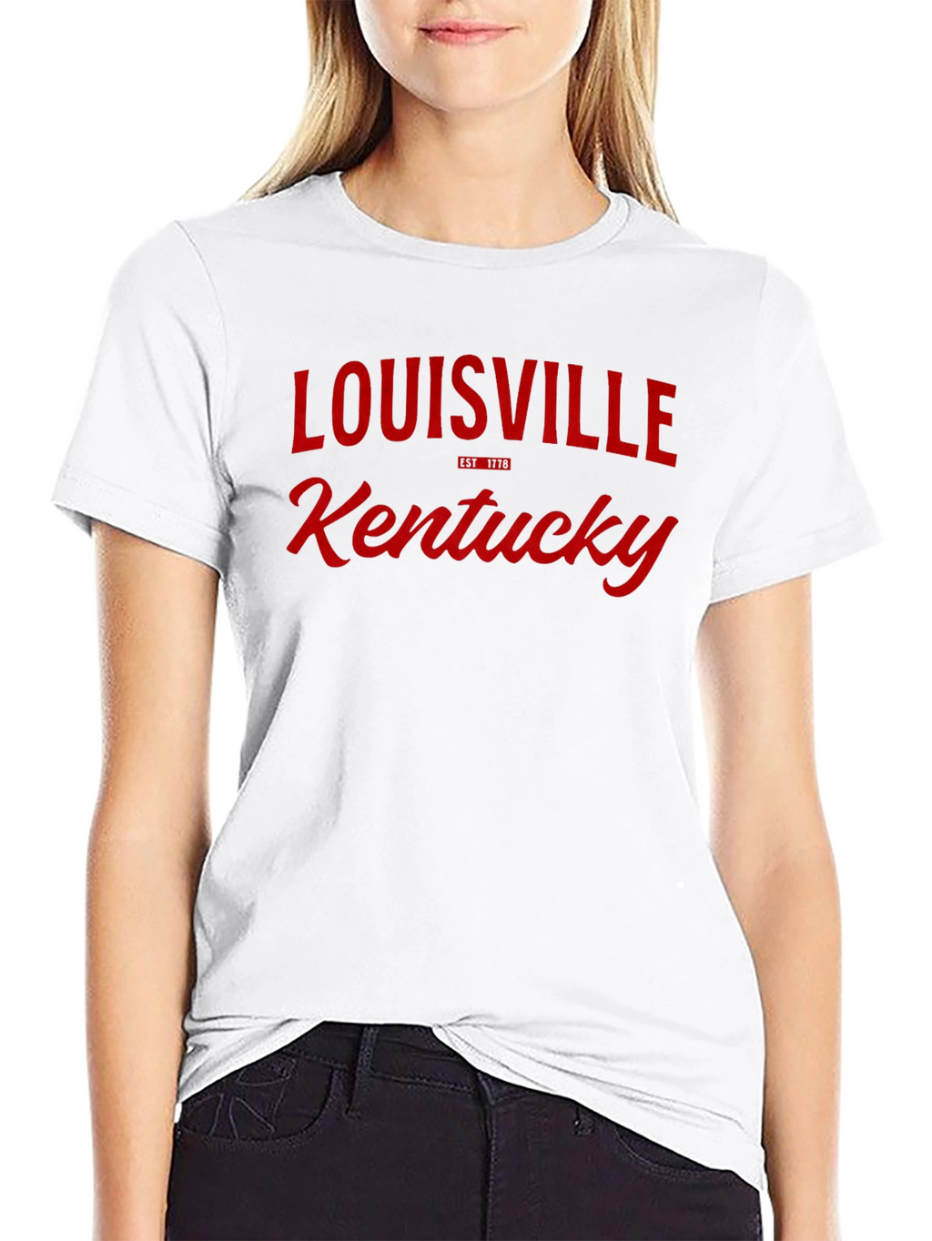 Louisville Kentucky Graphic Tee - Black