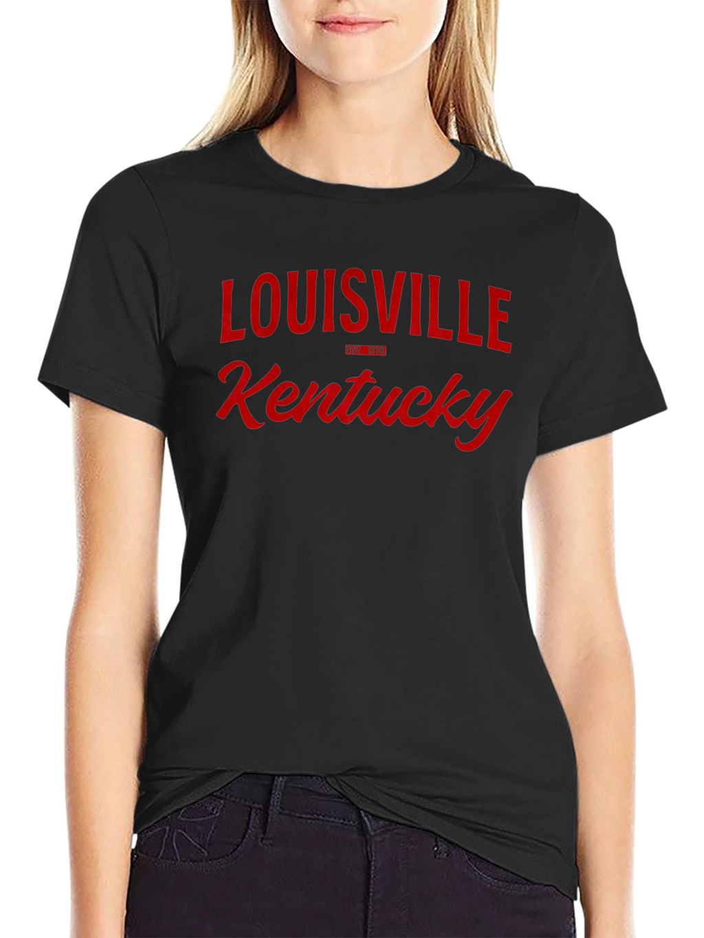 Louisville Kentucky Graphic Tee - Black