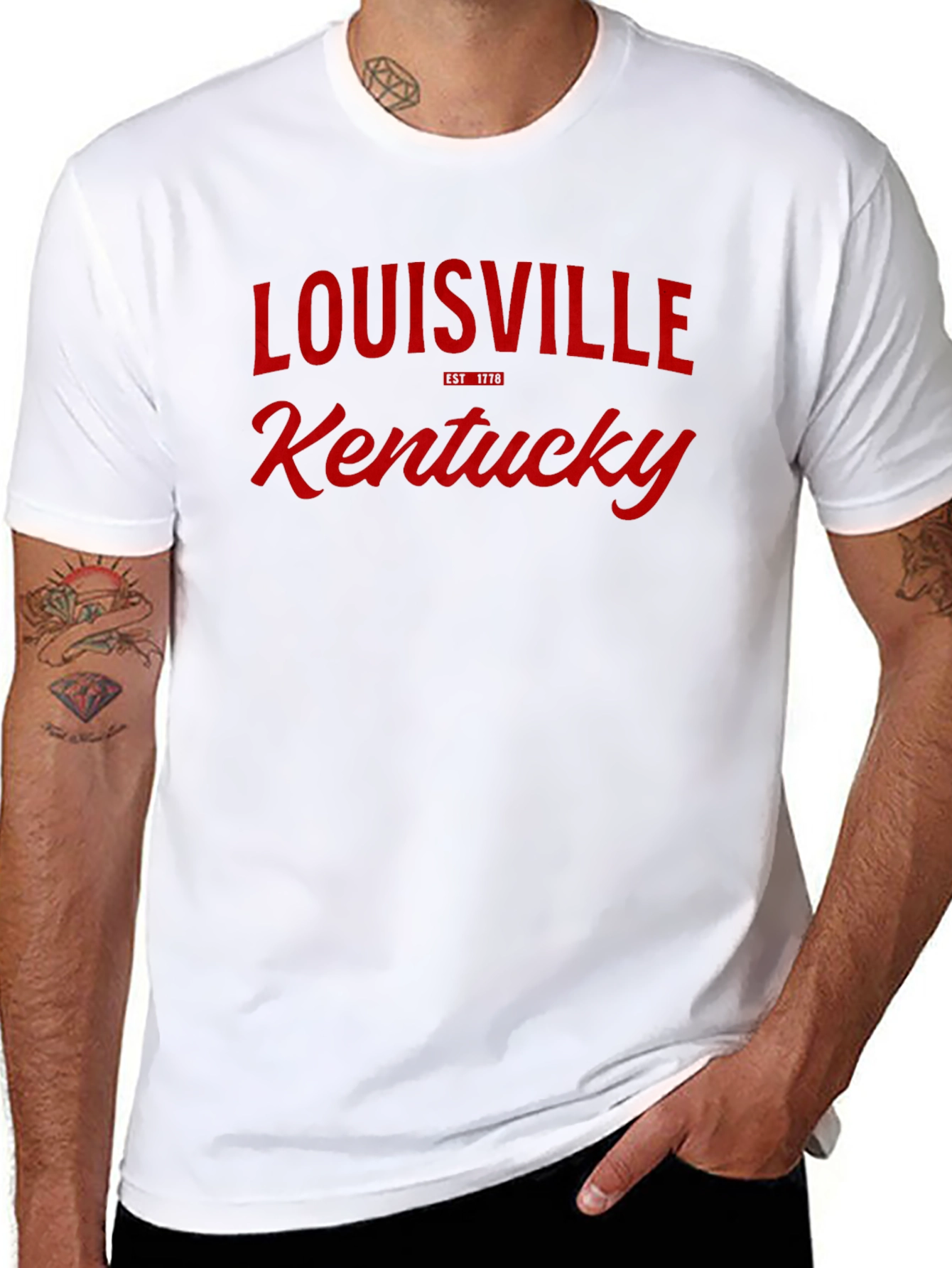 Louisville Kentucky Graphic Tee - Black