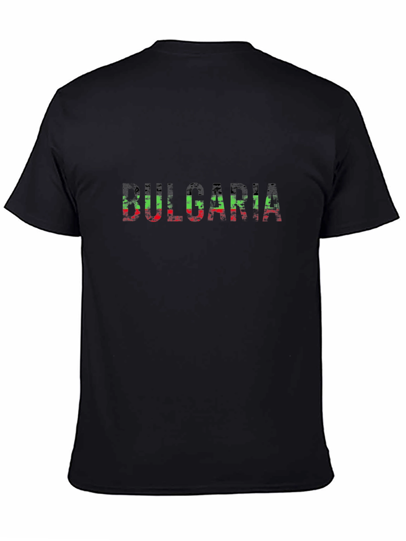 Bulgaria Flag T-Shirt - Black Tee with National Colors