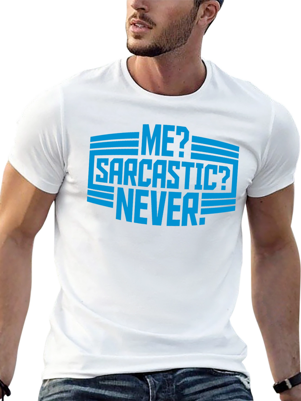 Sarcastic Never Graphic Mens T-Shirt