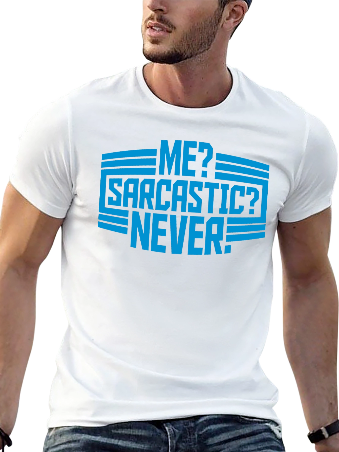 Sarcastic Never Graphic Mens T-Shirt
