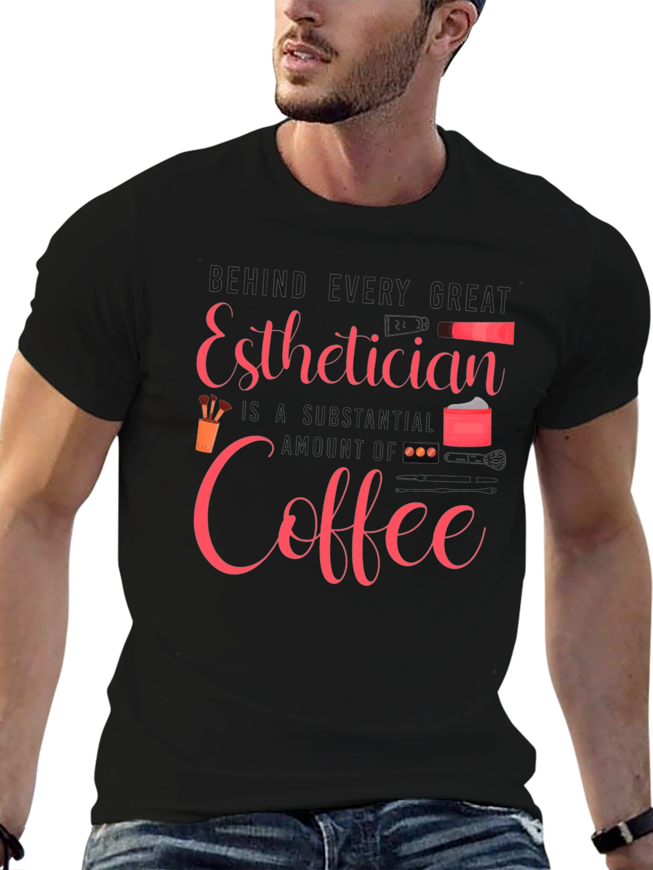 Esthetician Coffee T-Shirt - Beauty Professional Tee