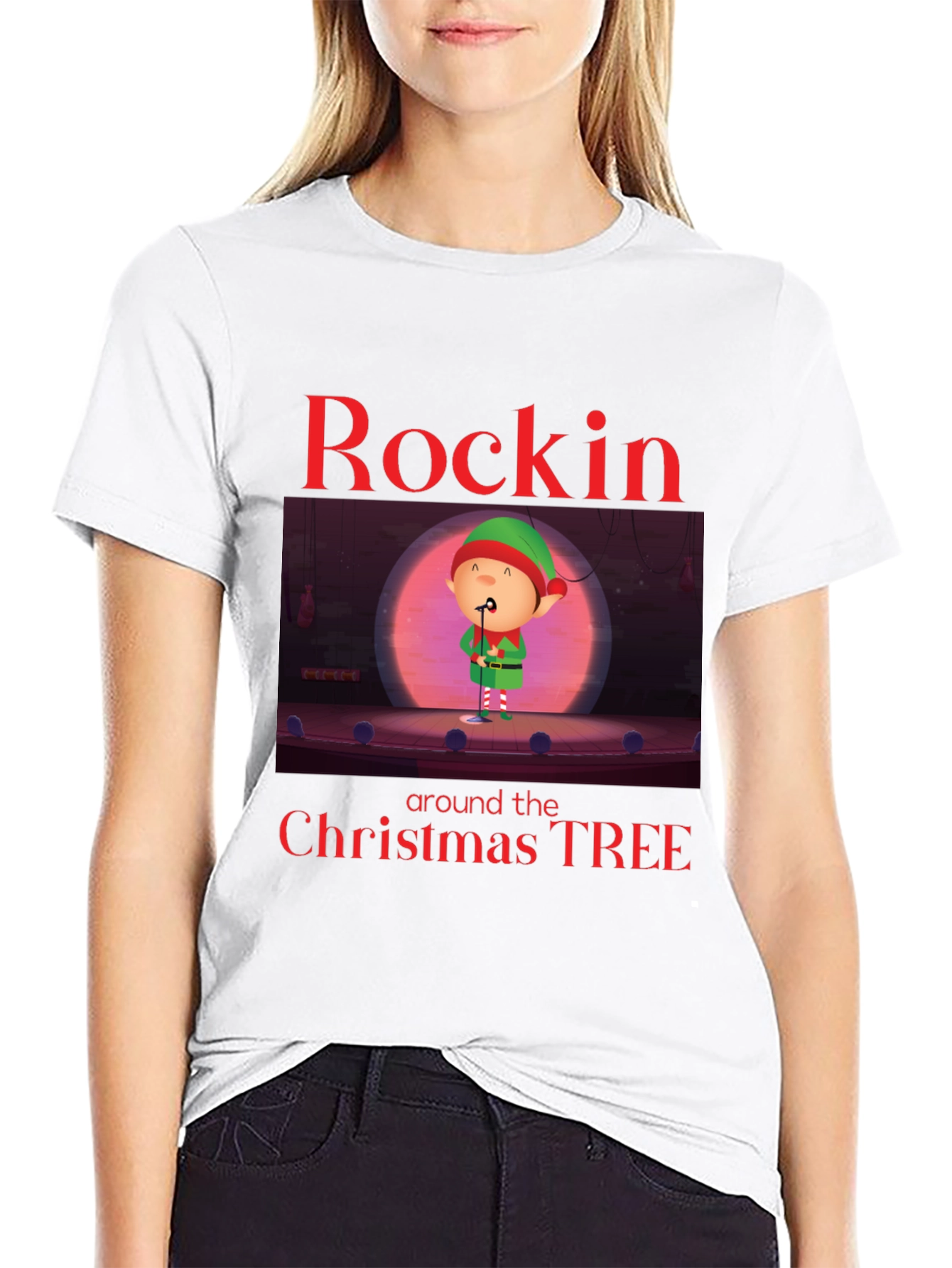 Rockin Around the Christmas Tree Holiday T-Shirt