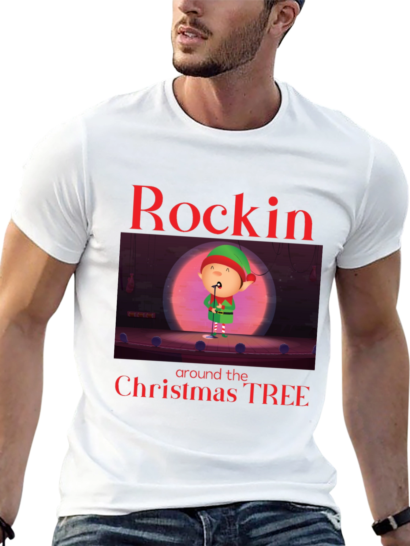 Rockin Around the Christmas Tree Holiday T-Shirt