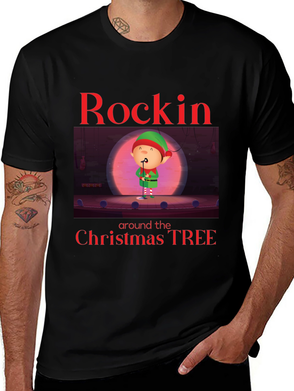 Rockin Around the Christmas Tree Holiday T-Shirt