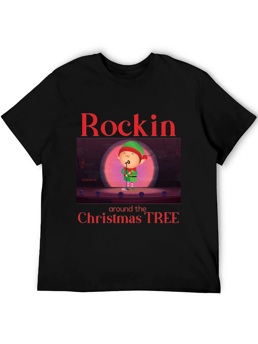 Rockin Around the Christmas Tree Holiday T-Shirt