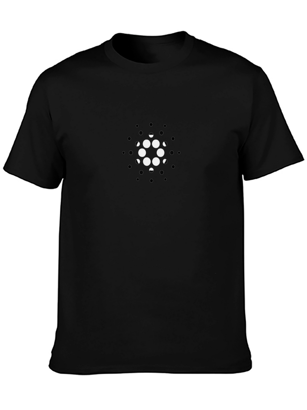 Cardano ADA Crypto T-Shirt - Black Cotton Crew Neck