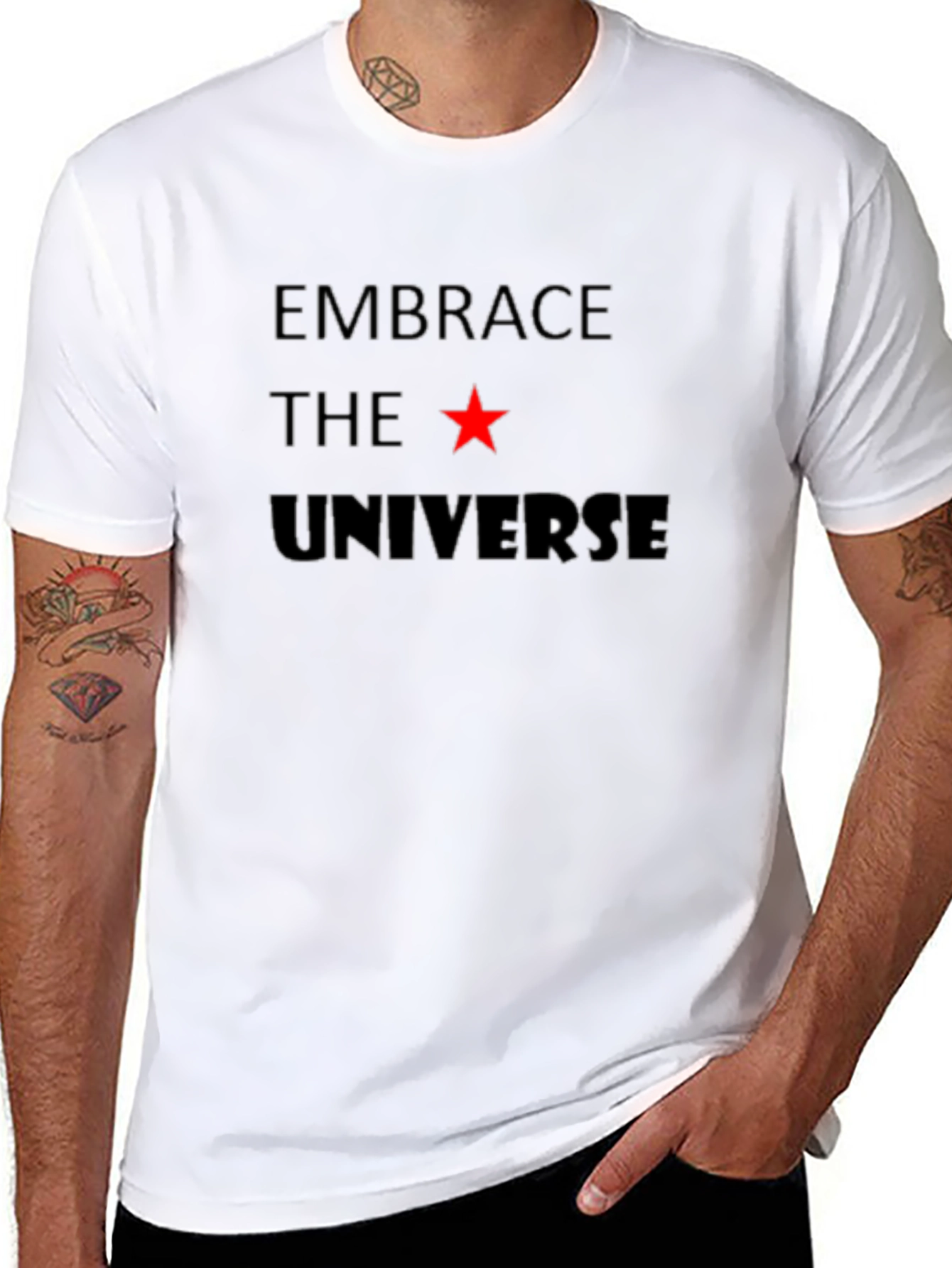 Embrace the Universe Black Graphic Tee