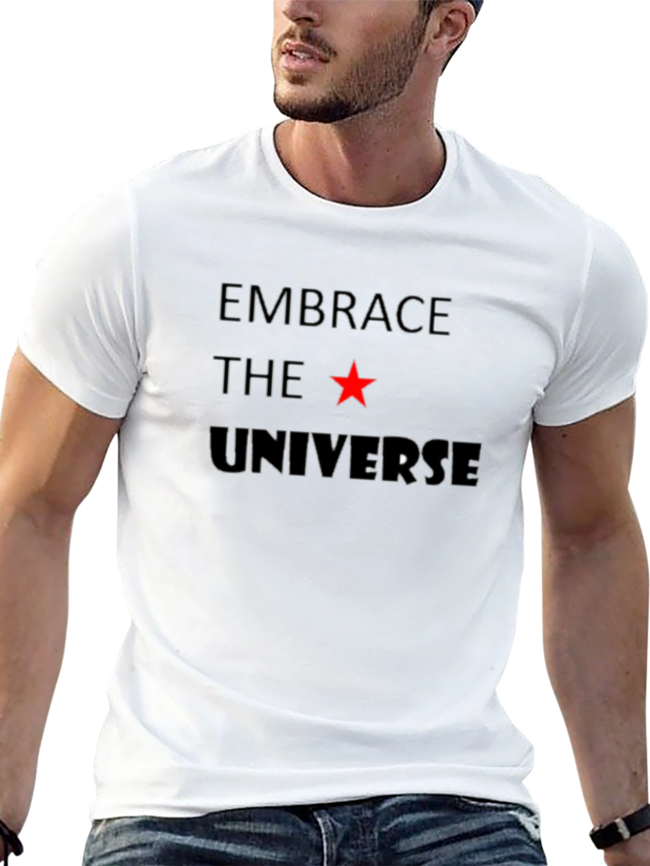 Embrace the Universe Black Graphic Tee