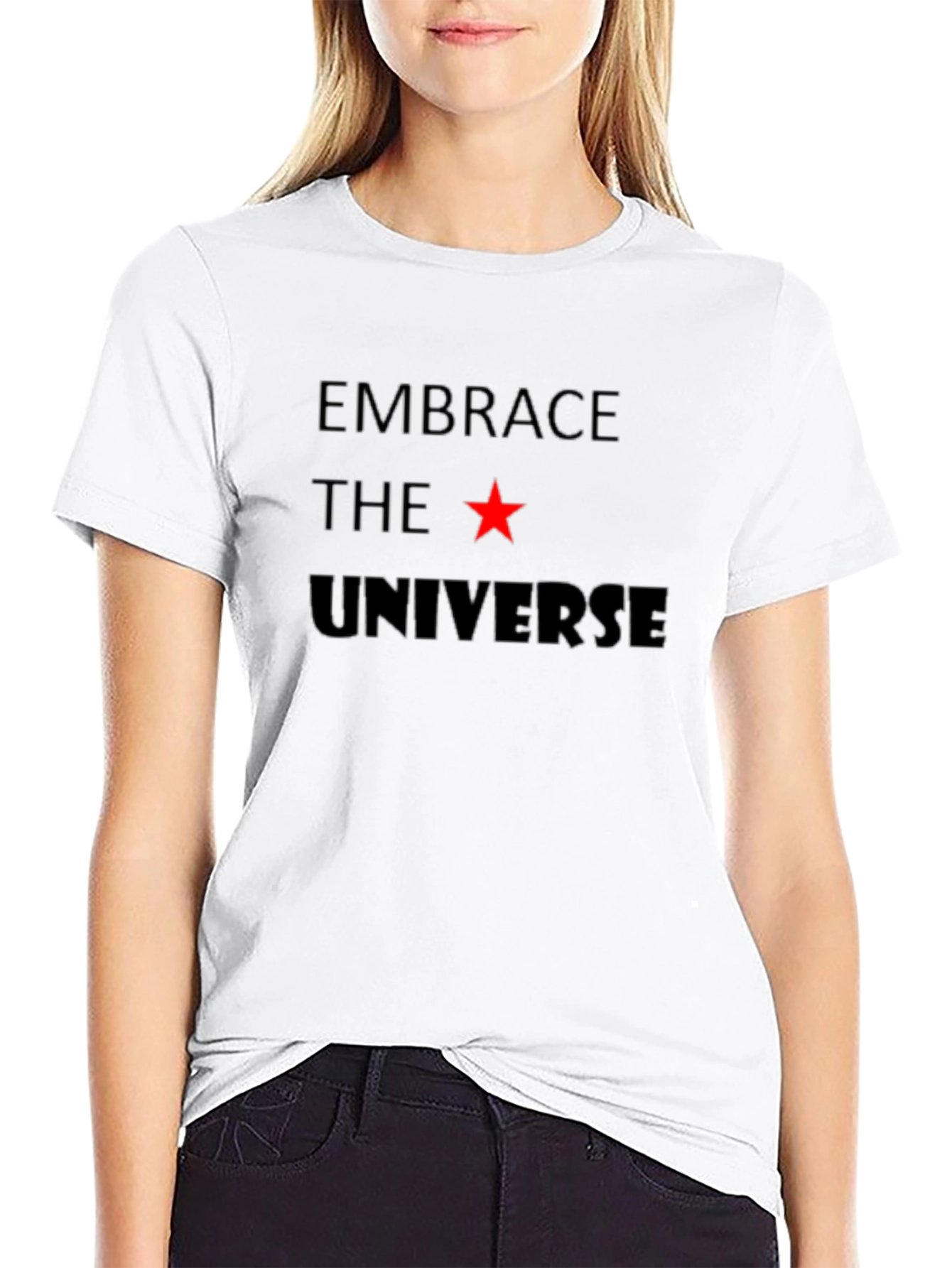 Embrace the Universe Black Graphic Tee