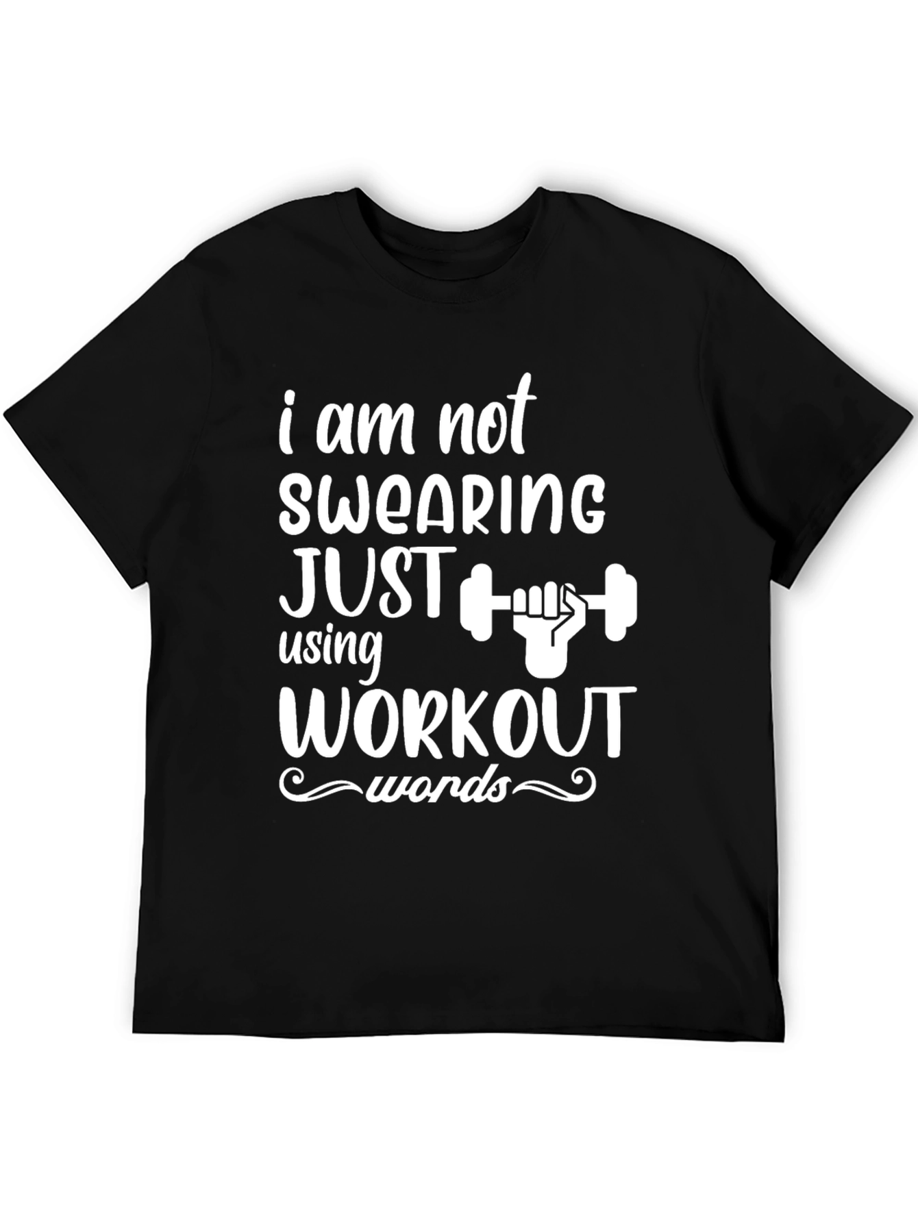 Workout Words T-Shirt - Gym Humor Tee