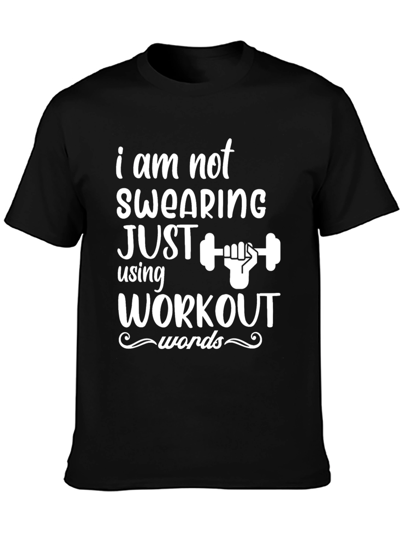 Workout Words T-Shirt - Gym Humor Tee
