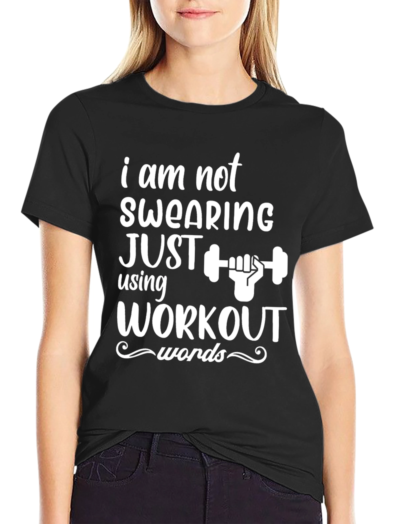 Workout Words T-Shirt - Gym Humor Tee