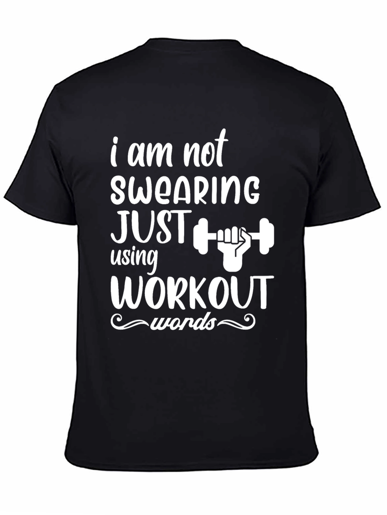 Workout Words T-Shirt - Gym Humor Tee