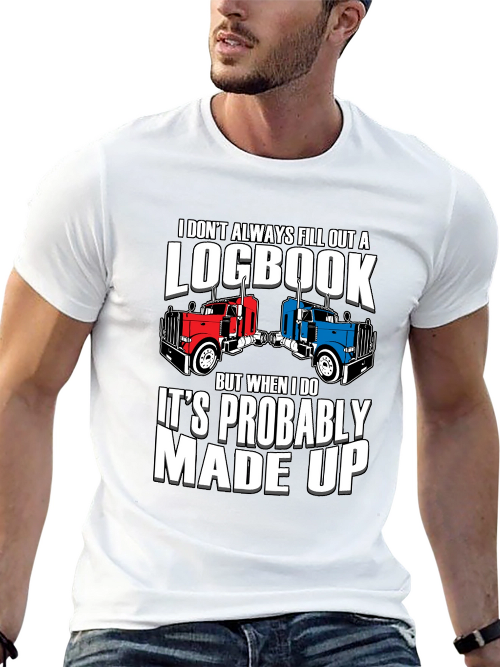 Funny Trucker Logbook T-Shirt