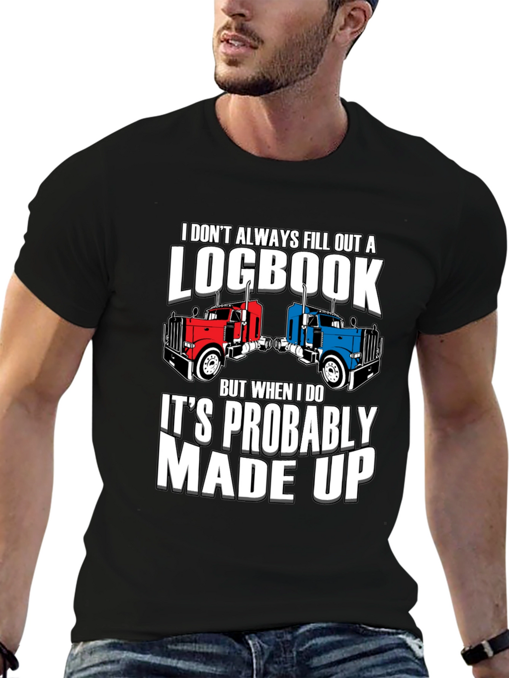 Funny Trucker Logbook T-Shirt