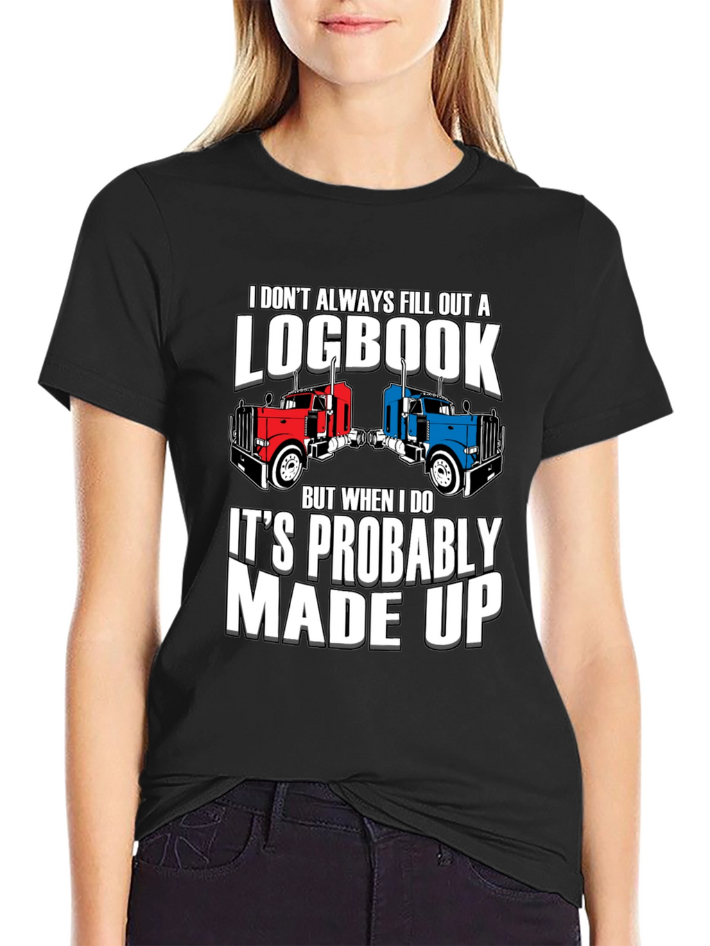 Funny Trucker Logbook T-Shirt