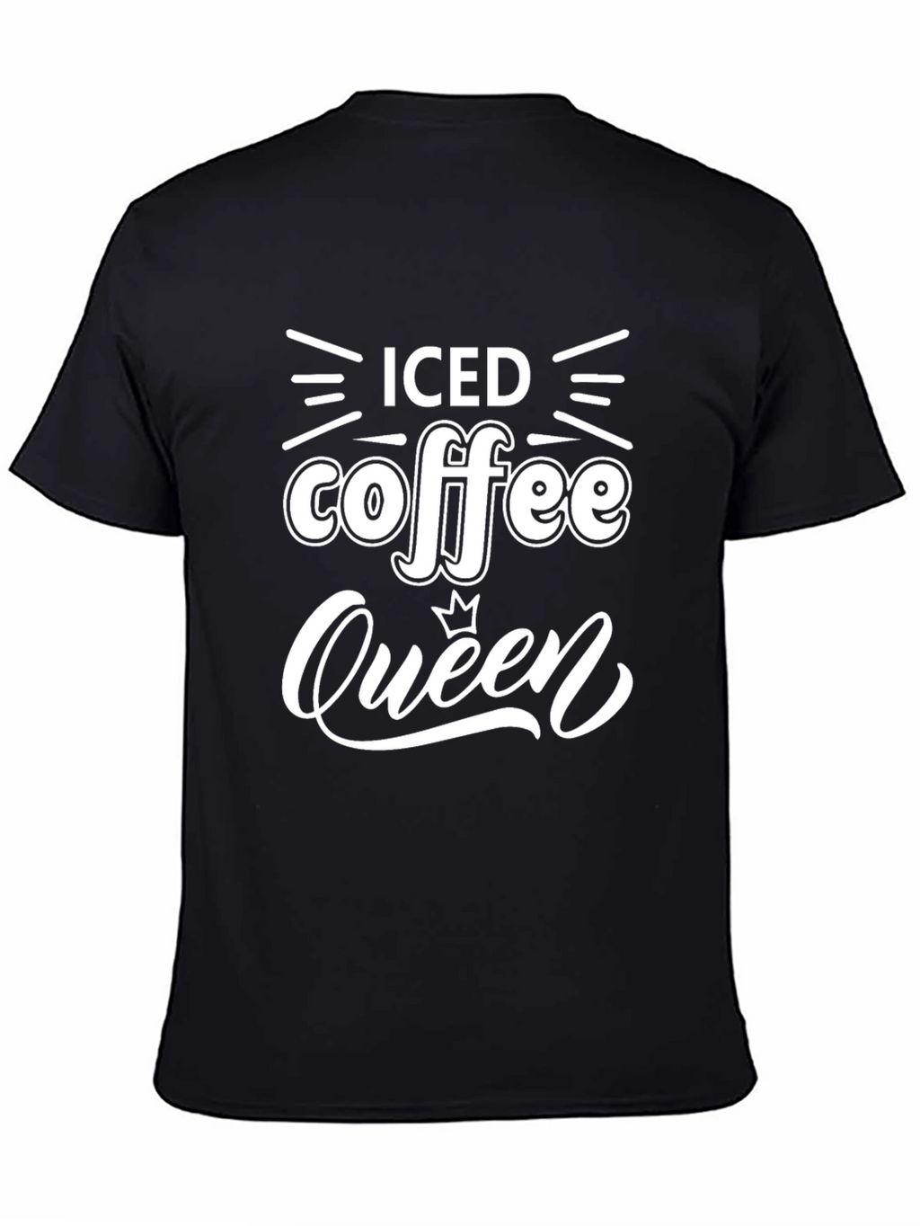 Iced Coffee Queen Black Graphic Tee