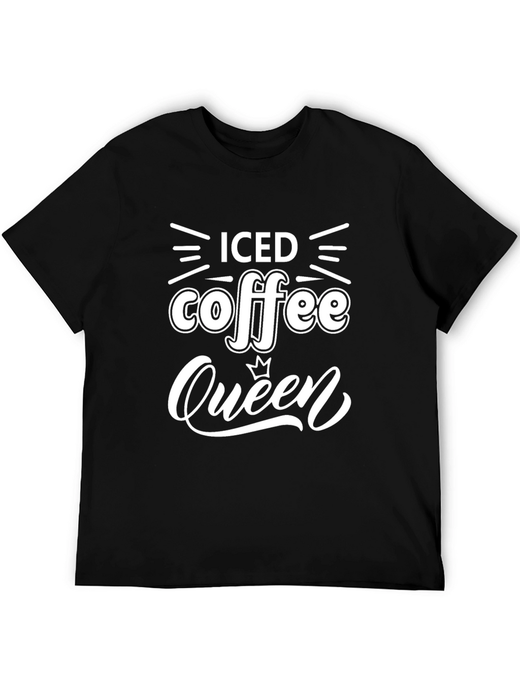 Iced Coffee Queen Black Graphic Tee