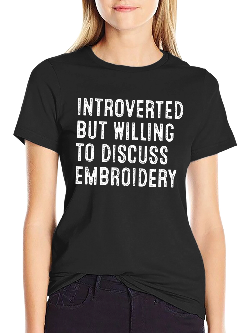 Introverted Embroidery T-Shirt