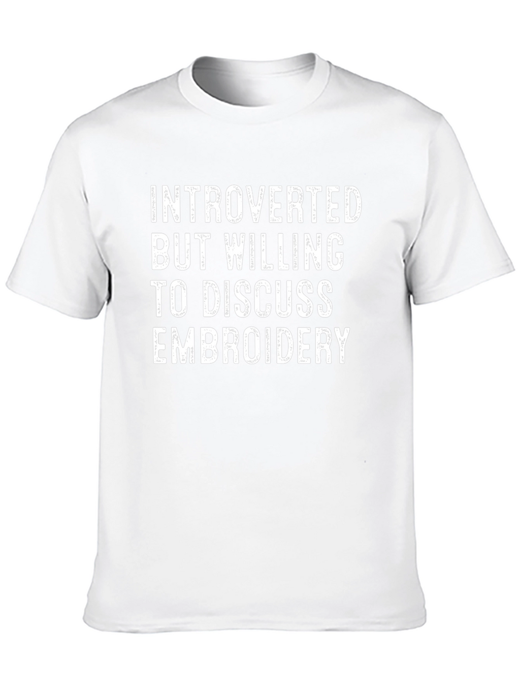 Introverted Embroidery T-Shirt