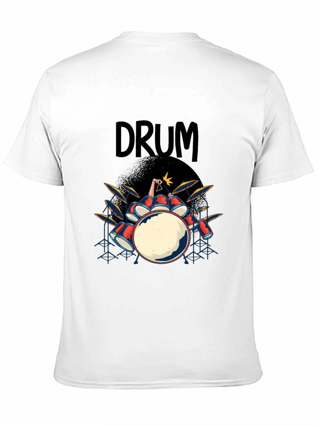 Drum Kit Graphic T-Shirt - Rock and Roll Tee