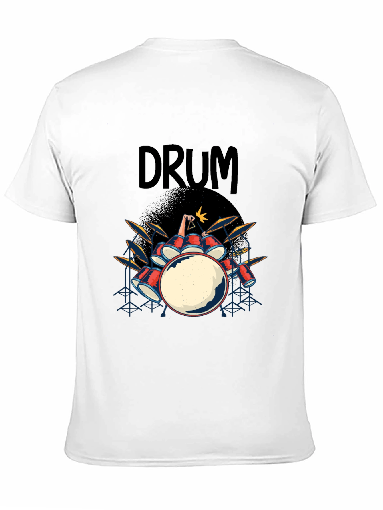 Drum Kit Graphic T-Shirt - Rock and Roll Tee