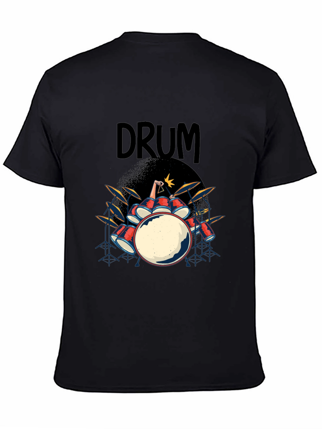 Drum Kit Graphic T-Shirt - Rock and Roll Tee