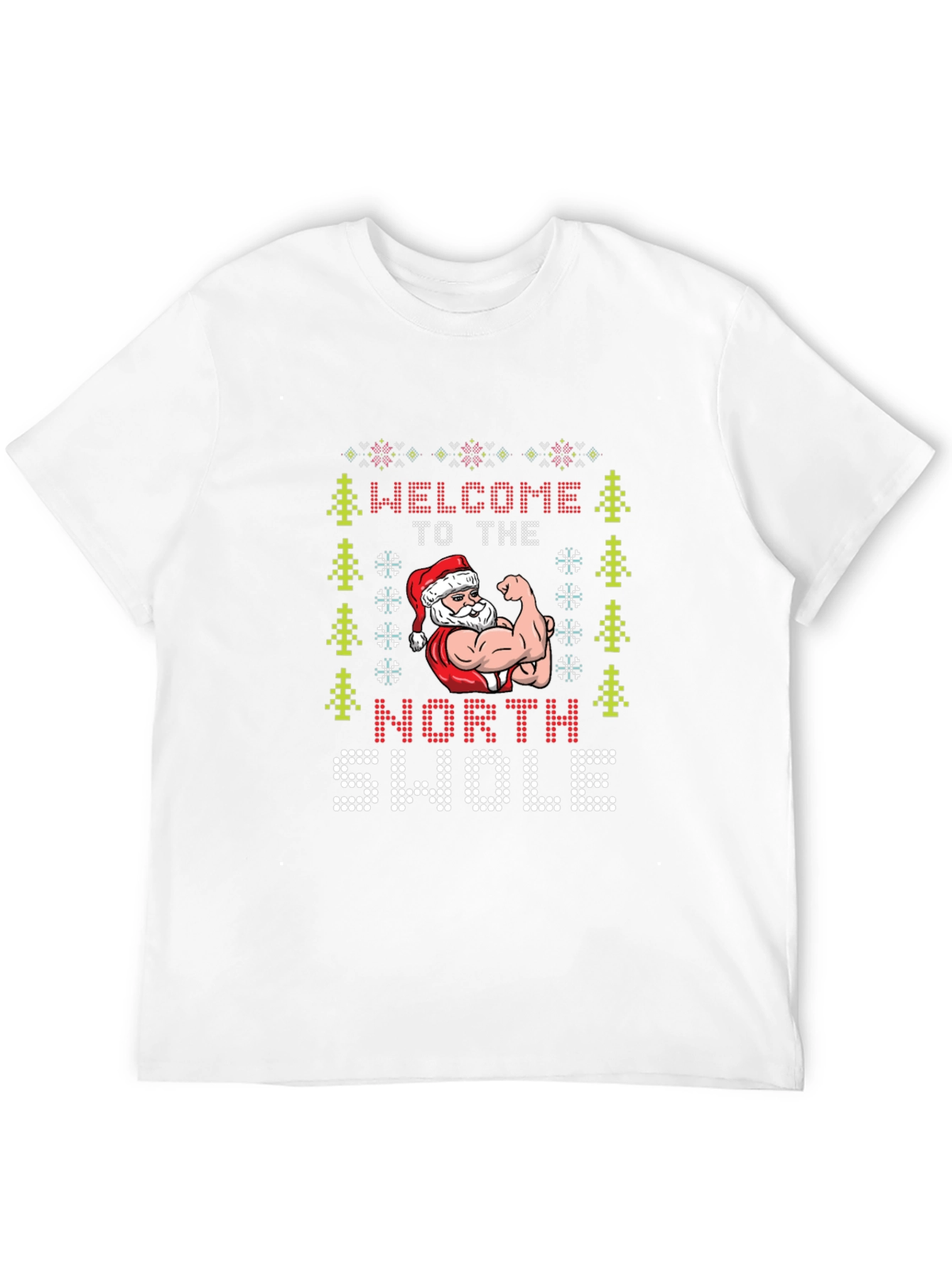North Swole Santa Ugly Christmas T-Shirt